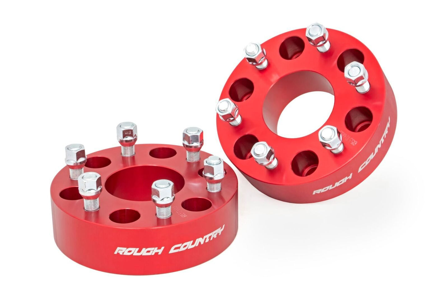 2 Inch Wheel Spacers - 6x5.5 - Red - Chevy/GMC 1500 Truck & SUV