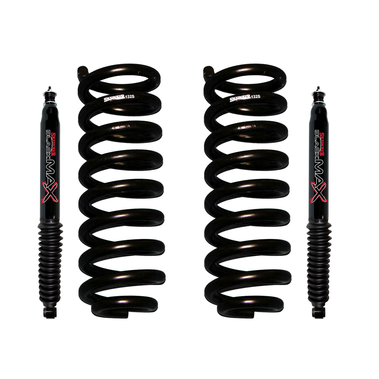 Ford/Mazda Suspension Lift Kit w/Shock Black MAX Shocks 1.5-2 Inch Front Lift Skyjacker