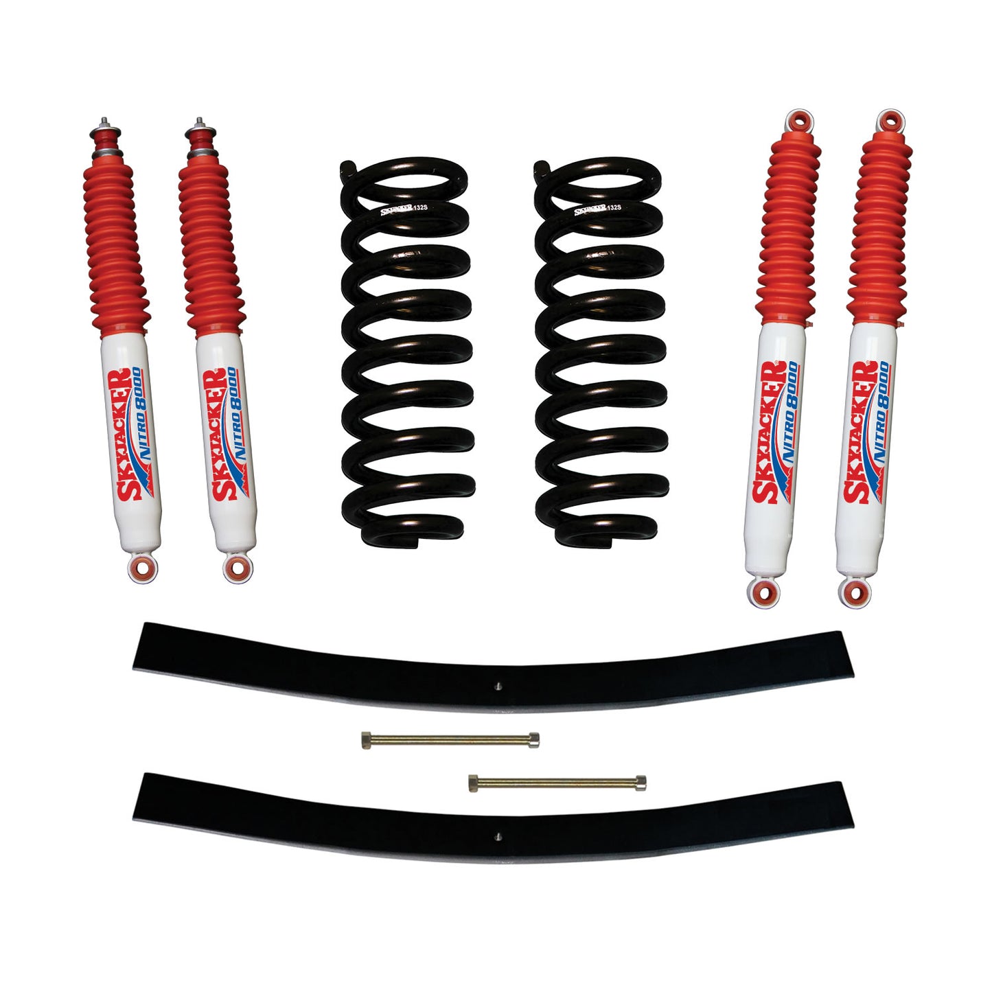 Explorer/Navajo Suspension Lift Kit 91-94 Explorer 91-94 Navajo w/Shock Nitro Shocks 1.5-2 Inch Lift Incl. Front Coil Springs Rear Add-A-Leafs Skyjacker