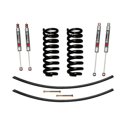 Ranger Suspension Lift Kit 89-97 Ranger w/Shock M95 Performance Shocks 1.5-2 Inch Lift Incl. Front Coil Springs Rear Add-A-Leafs Skyjacker