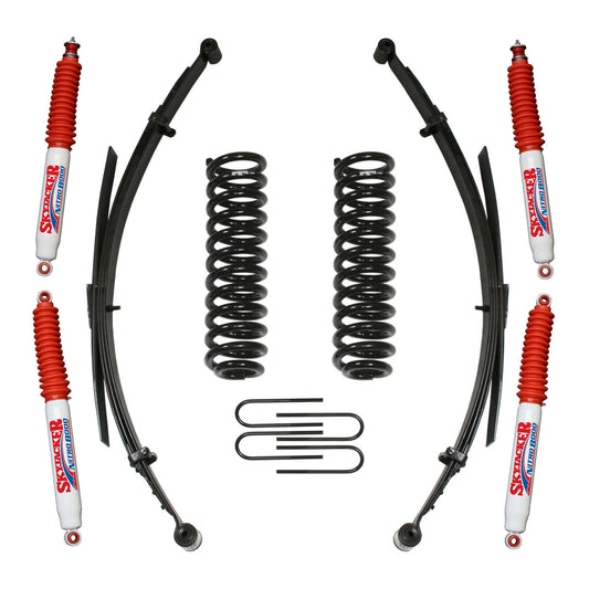 Ranger/B4000 Suspension Lift Kit 86-97 Ranger 94-97 B4000 w/Shock Nitro Shocks 1.5-2 Inch Lift Incl. Rear U Bolt Kit Front Coil/Rear Leaf Springs Skyjacker