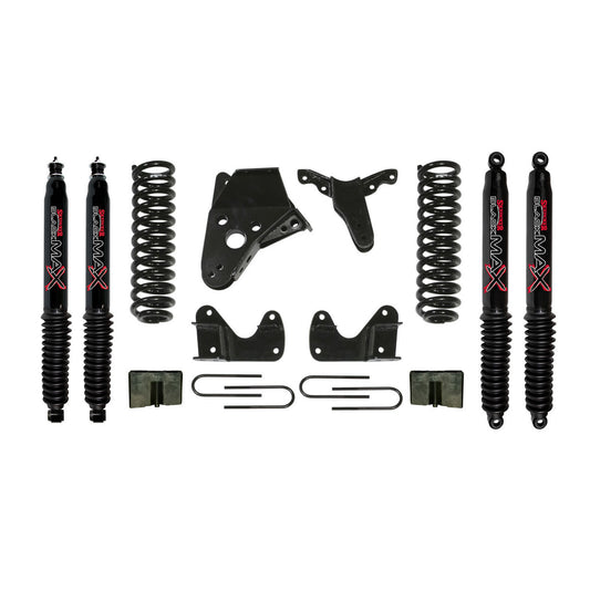 Bronco II Suspension Lift Kit 84-90 Bronco II w/Shock Black MAX Shocks 4 Inch Lift Incl. Heavy Duty Brackets Skyjacker