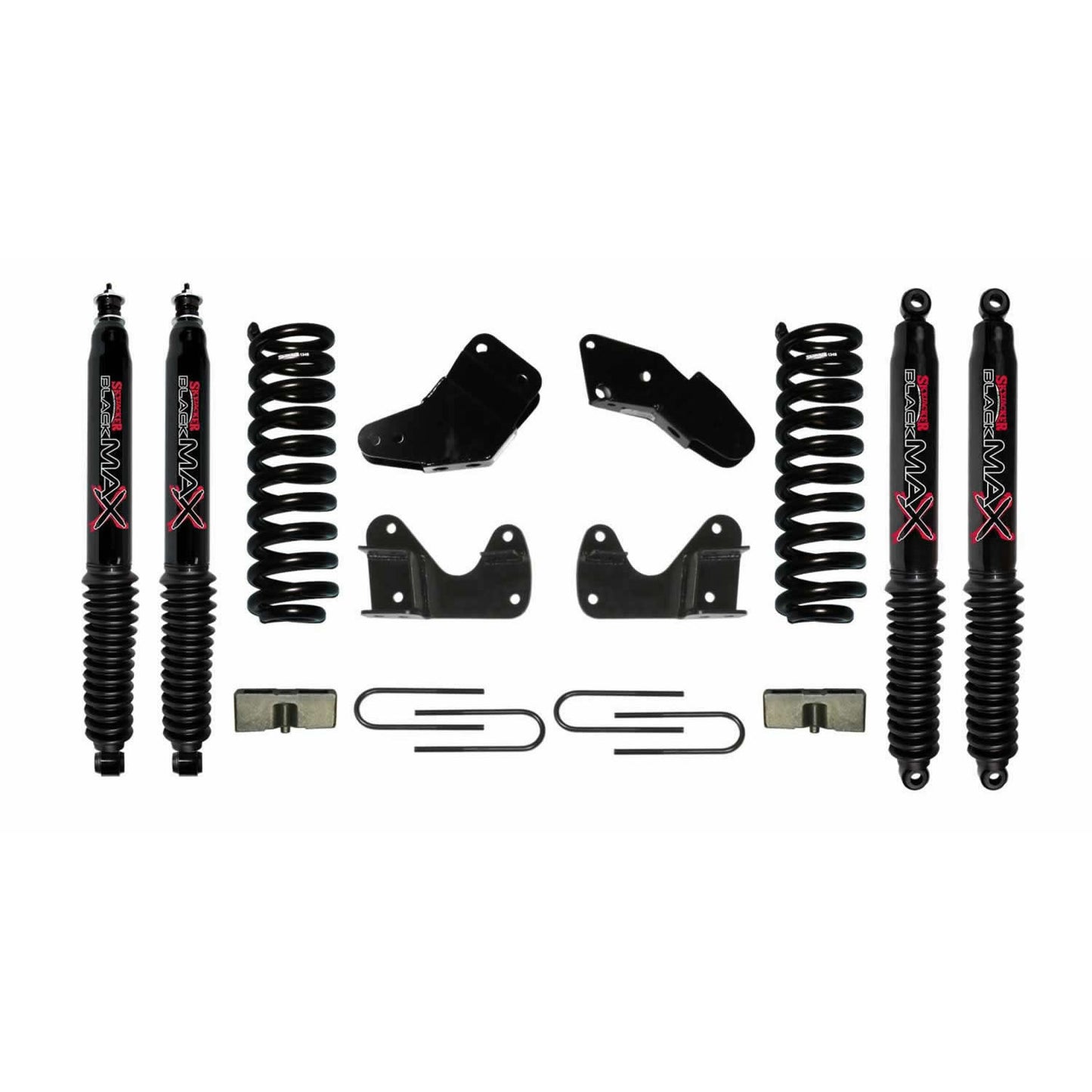 Ranger Suspension Lift Kit 83-97 Ford Ranger w/Shock Black MAX Shocks 4 Inch Lift Incl. Standard Brackets U Bolts Blocks Skyjacker