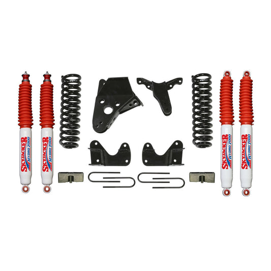 Ranger/B4000 Suspension Lift Kit 98-97 Ranger 94-97 B4000 w/Shock 4 Inch Lift Incl. Front Coil Springs Rear U Bolt Kit Rear Block Skyjacker