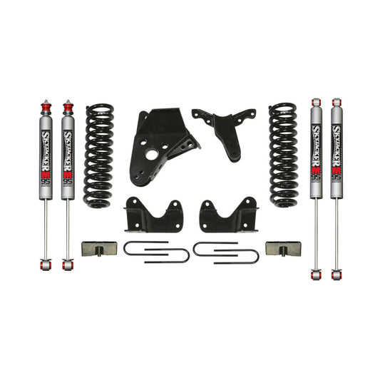 Ranger/B4000 Suspension Lift Kit 98-97 Ranger 94-97 B4000 w/Shock M95 Performance Shocks 4 Inch Lift Incl. Front Coil Springs Rear U Bolt Kit Rear Block Skyjacker