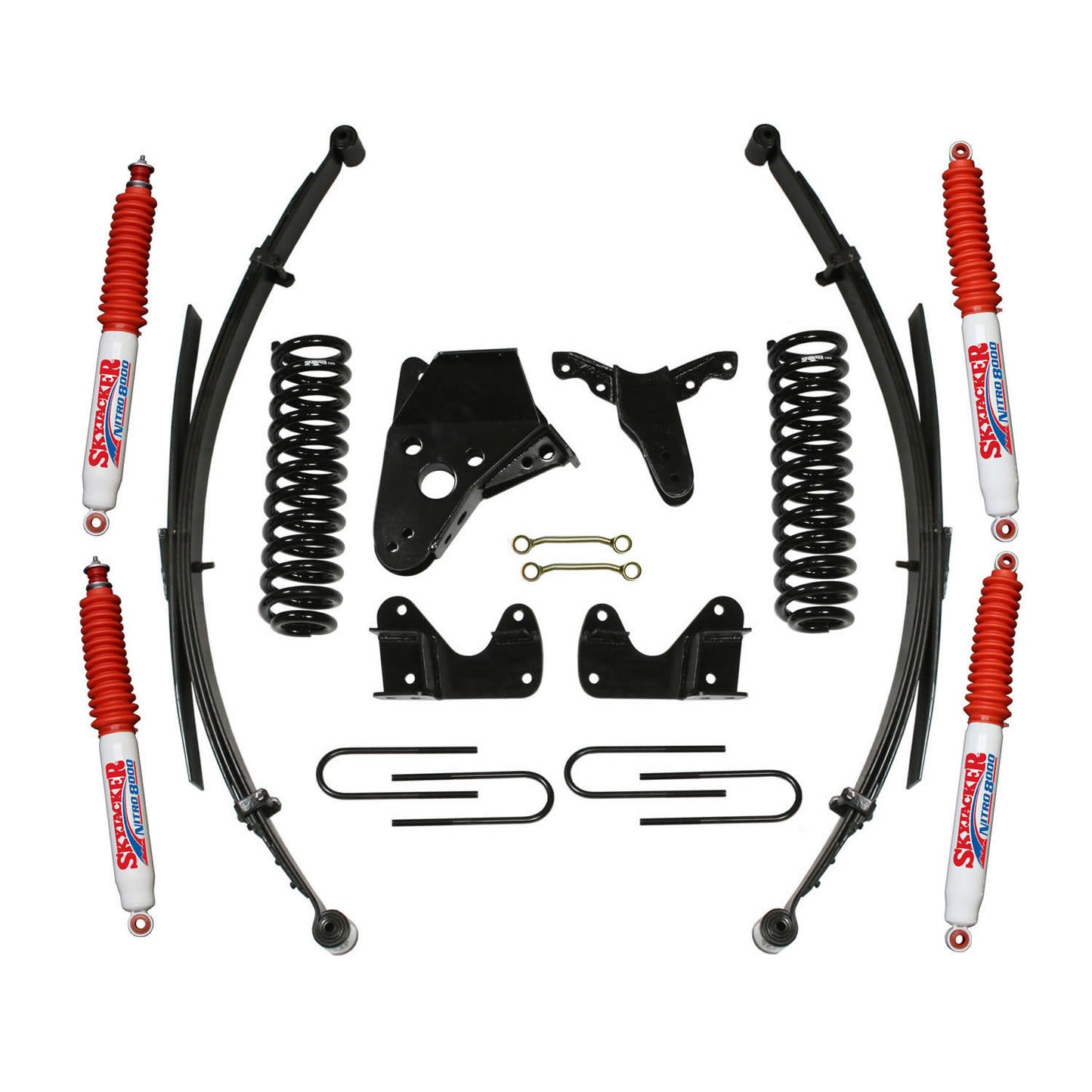 Bronco II Suspension Lift Kit  84-90 Bronco II w/Shock Nitro Shocks 6 Inch Lift Incl. Front/Rear Springs Rear U Bolt Kit Skyjacker