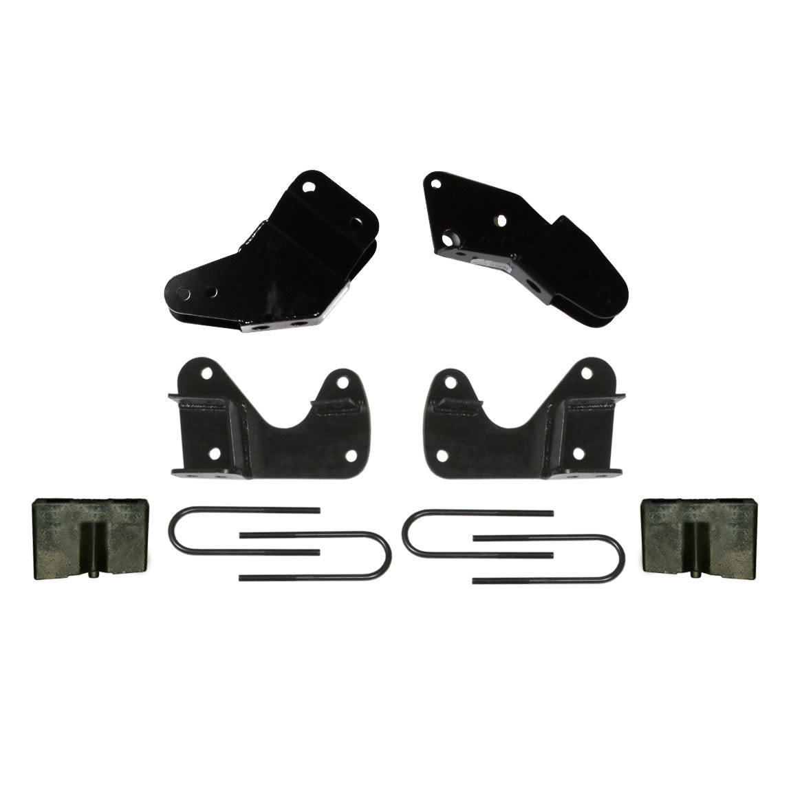 Ranger/B Series Component Box For PN 136R2K 83-97 Ranger 94-97 Mazda B Series 6 Inch Lift Incl. Hinge Brackets Radius Arm Brackets Rear U Bolt Kit Rear Block Skyjacker