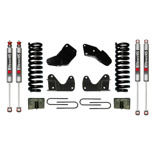 Ranger/B Series Suspension Lift Kit 83-97 Ranger 94-97 Mazda B Series w/Shock M95 Performance Shocks 6 Inch Lift Incl. Front Coil Springs Hinge Brackets Radius Arm Bracket Rear U Bolt Kit Rear Block Skyjacker