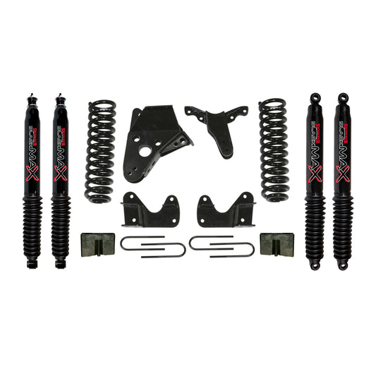 Ranger/B Series Suspension Lift Kit 83-97 Ranger 94-97 B4000 w/Shock Black MAX Shocks 6 Inch Lift Incl. Front Coil Springs Rear U Bolt Kit Rear Block Skyjacker