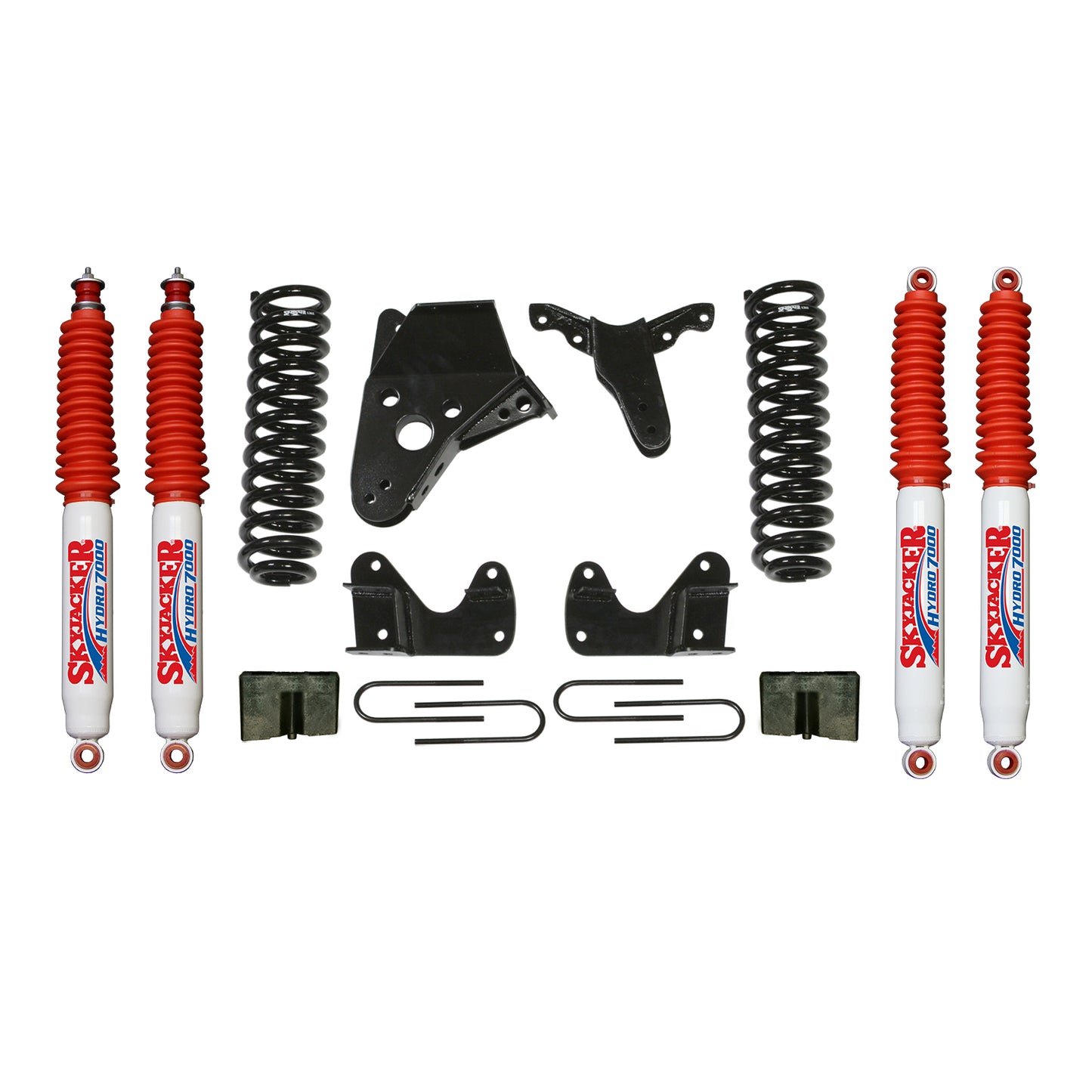 Ranger/B Series Suspension Lift Kit 83-97 Ranger 94-97 B4000 w/Shock 6 Inch Lift Incl. Front Coil Springs Rear U Bolt Kit Rear Block Skyjacker