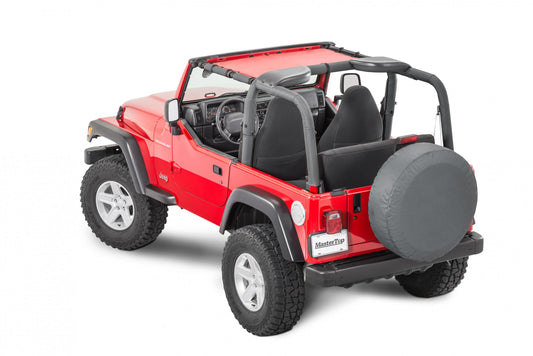 Jeep TJ Mesh Bimini Top ShadeMaker For 97-06 Wrangler TJ Red MasterTop