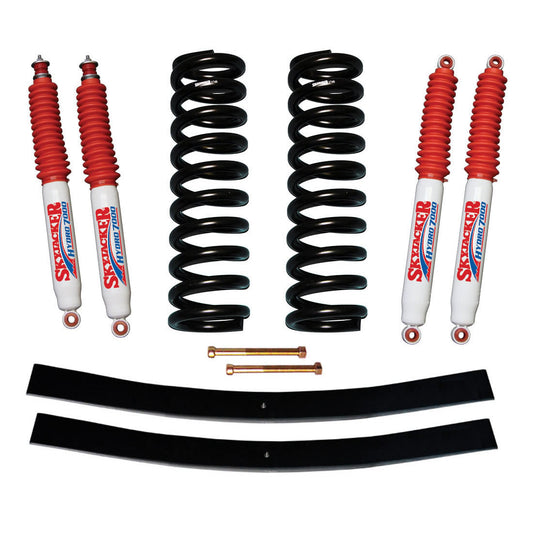 Bronco Suspension Lift Kit 78-79 Ford Bronco w/Shock 4 Inch Lift Incl. Front Coil Springs Rear Add-A-Leafs Skyjacker