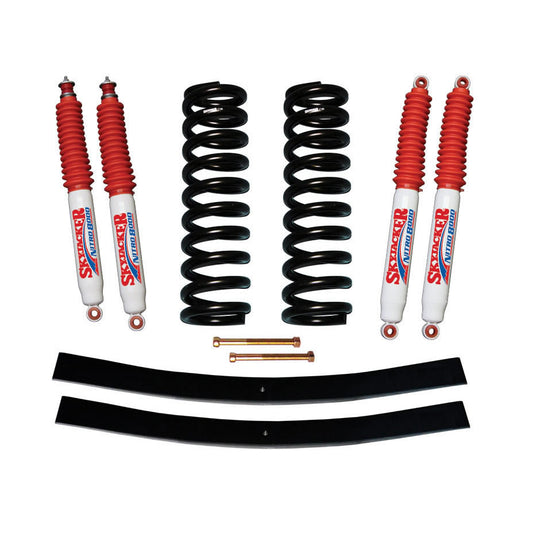 Bronco Suspension Lift Kit 78-79 Ford Bronco w/Shock Nitro Shocks 4 Inch Lift Incl. Front Coil Springs Rear Add-A-Leafs Skyjacker