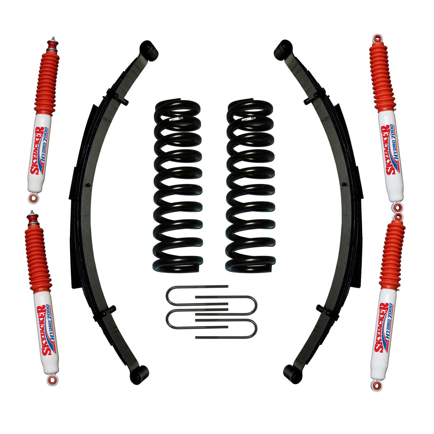 Bronco Suspension Lift Kit 78-79 Ford Bronco w/Shock 4 Inch Lift Incl. Front/Rear Springs Rear U Bolt Kit Skyjacker