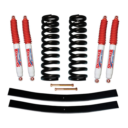 F-100 Suspension Lift Kit 70-72 F-100 w/Shock 4 Inch Lift Incl. Front Coil Springs Rear Add-A-Leafs Skyjacker