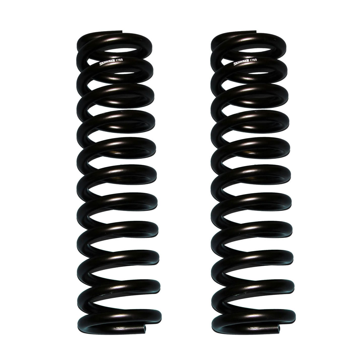 Ford Softride Coil Spring Set Of 2 Front w/6 Inch Lift 70-72 F-100 75-79 Bronco 7-79 F-150 Black Skyjacker