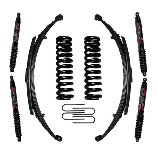 Bronco Suspension Lift Kit 78-79 Bronco w/Shock Black MAX Shocks 6 Inch Lift Incl. Front/Rear Springs Rear U Bolt Kit Skyjacker