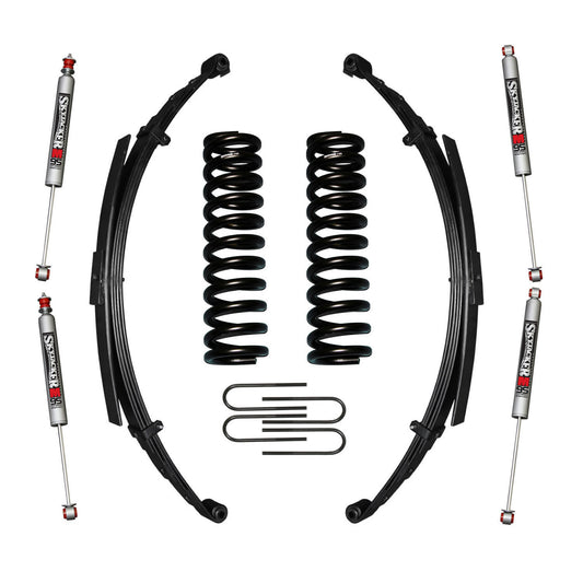 Bronco Suspension Lift Kit 75-79 Bronco w/Shock M95 Performance Shocks 7 Inch Lift Incl. Coil Spring Leaf Spring U Bolt Kit Skyjacker