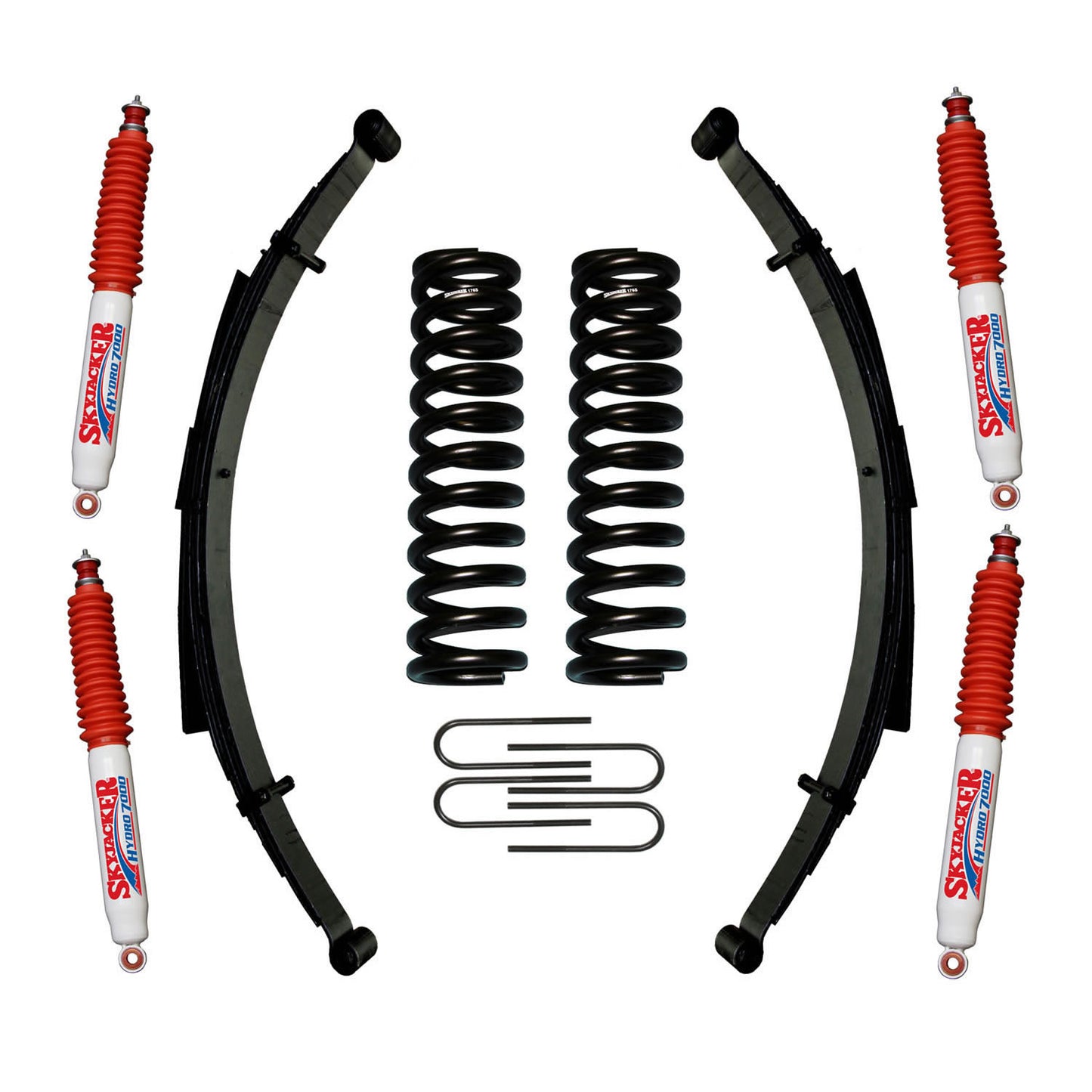 Suspension Lift Kit w/Shock 6 Inch Lift Incl. Front/Rear Springs Rear U Bolt Kit Skyjacker