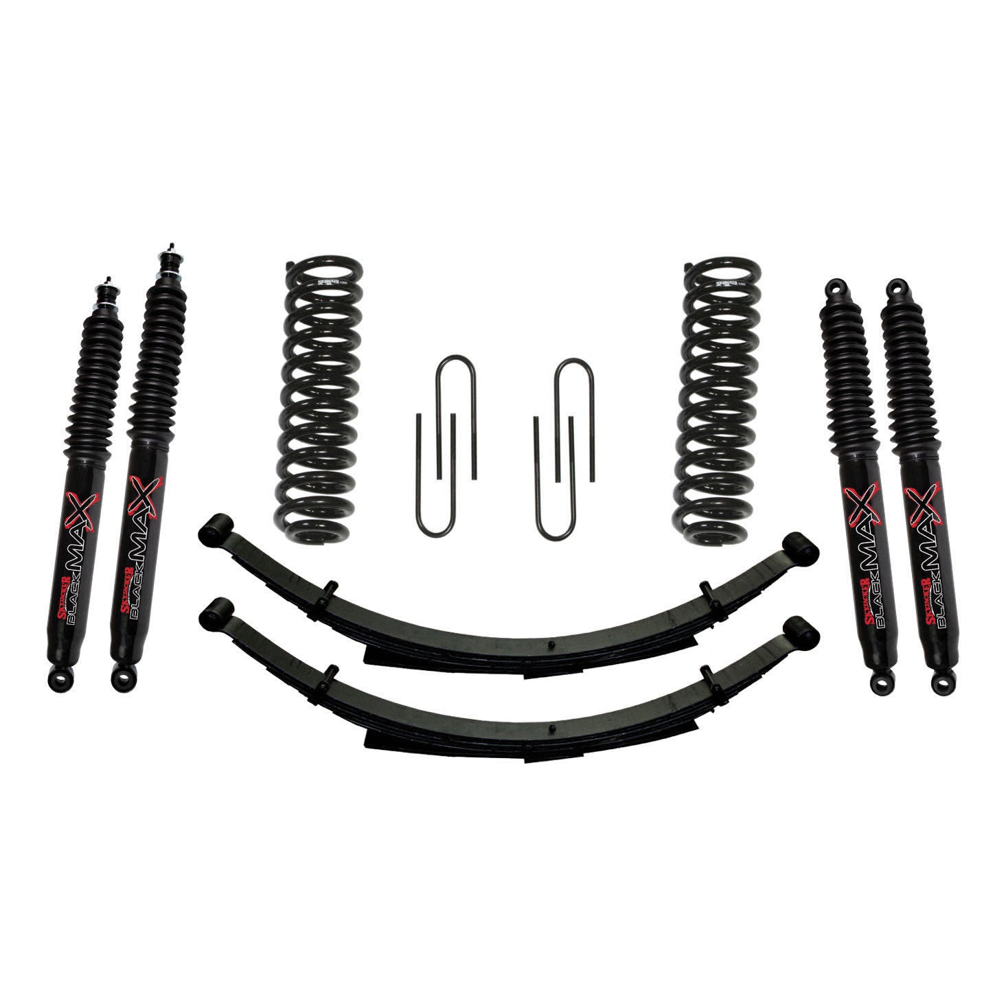 Bronco Suspension Lift Kit 78-79 Bronco w/Shock Black MAX Shocks 9 Inch Lift Incl. Front/Rear Springs Rear U Bolt Kit Skyjacker