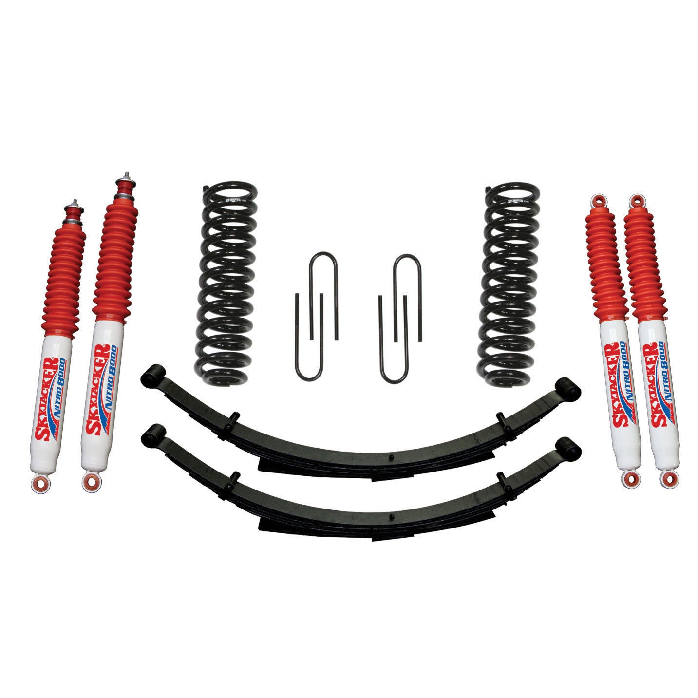 Bronco Suspension Lift Kit 78-79 Bronco  w/Shock Nitro Shocks 9 Inch Lift Incl. Front/Rear Springs Rear U Bolt Kit Skyjacker