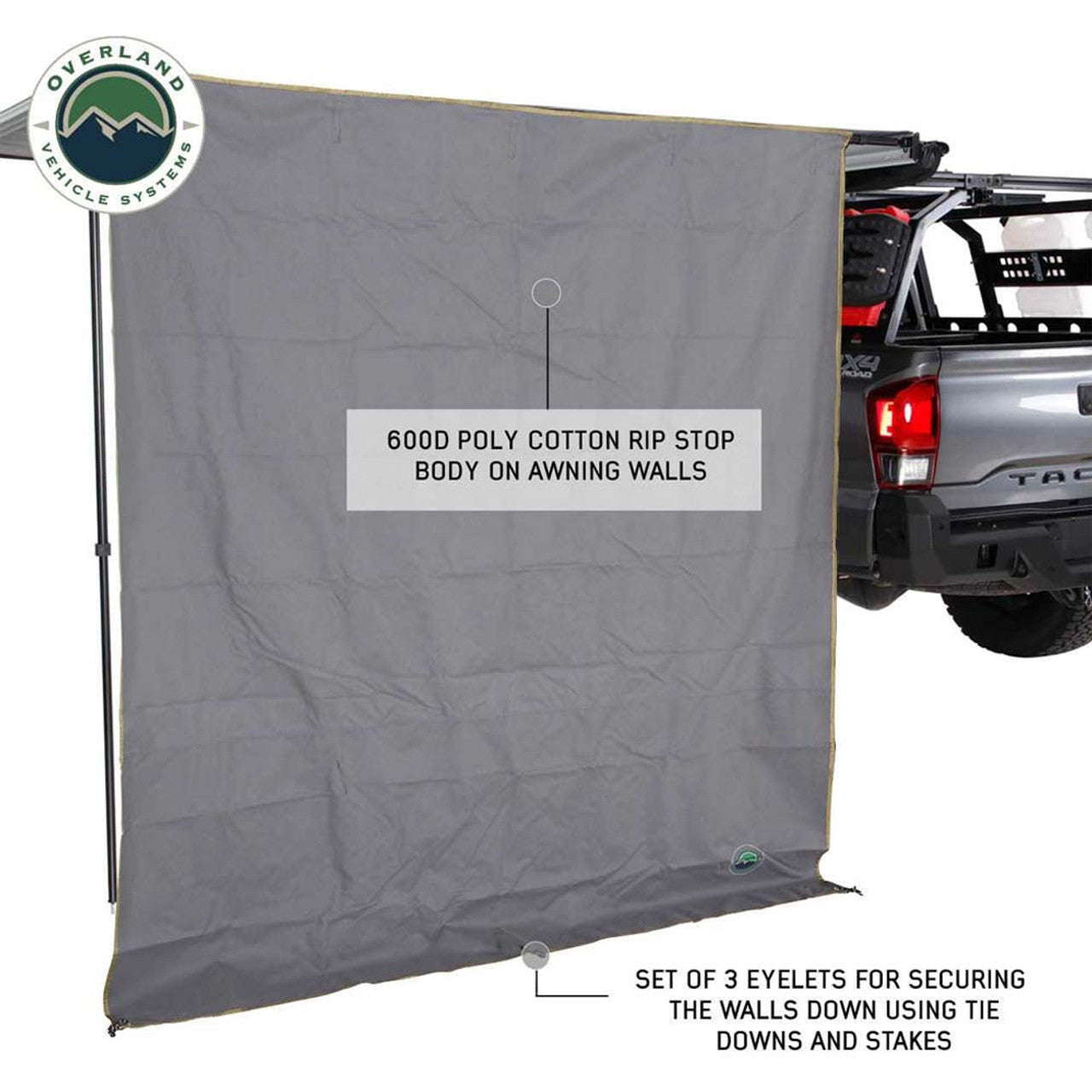 HD Nomadic 6.5’ Awning Shade Wall