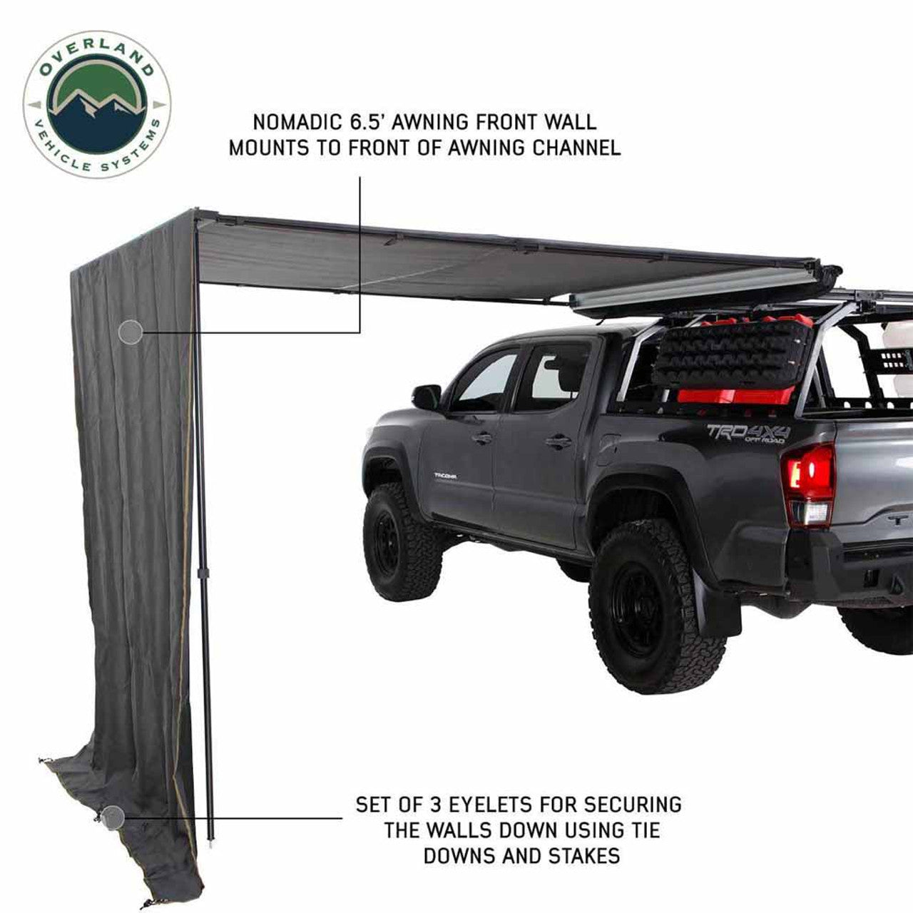 HD Nomadic 6.5’ Awning Shade Wall