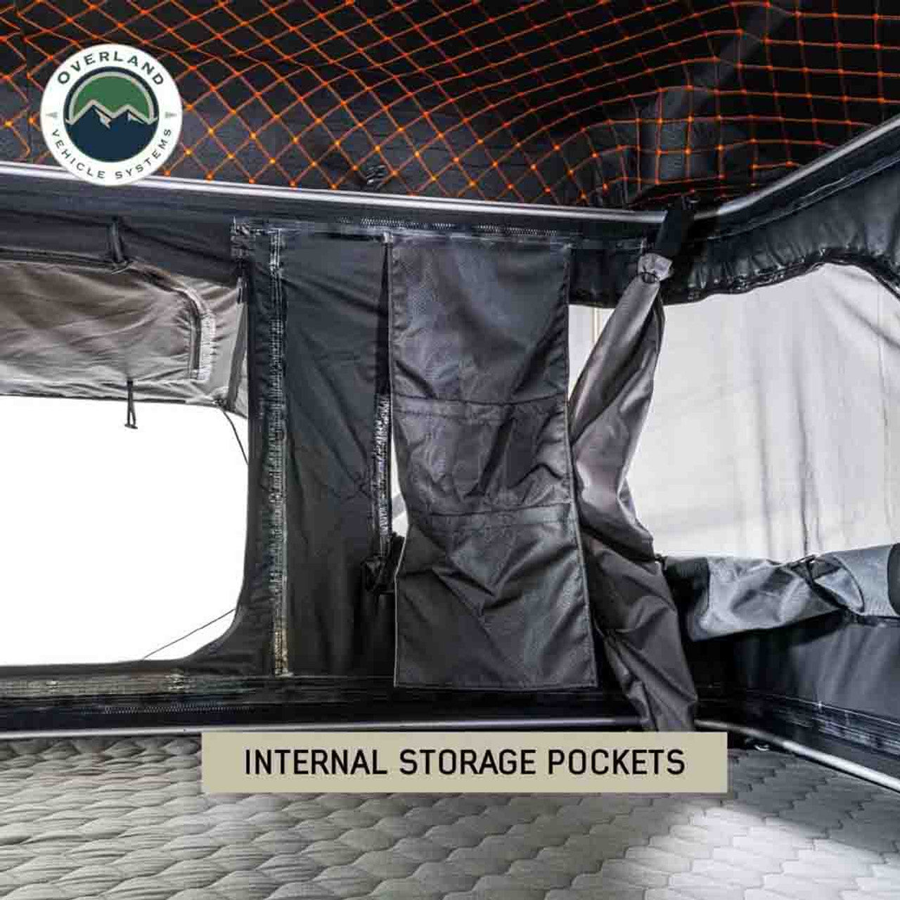 HD Bundu Pop Up Hard Shell Roof Top Tent, Grey Body & Green Trim