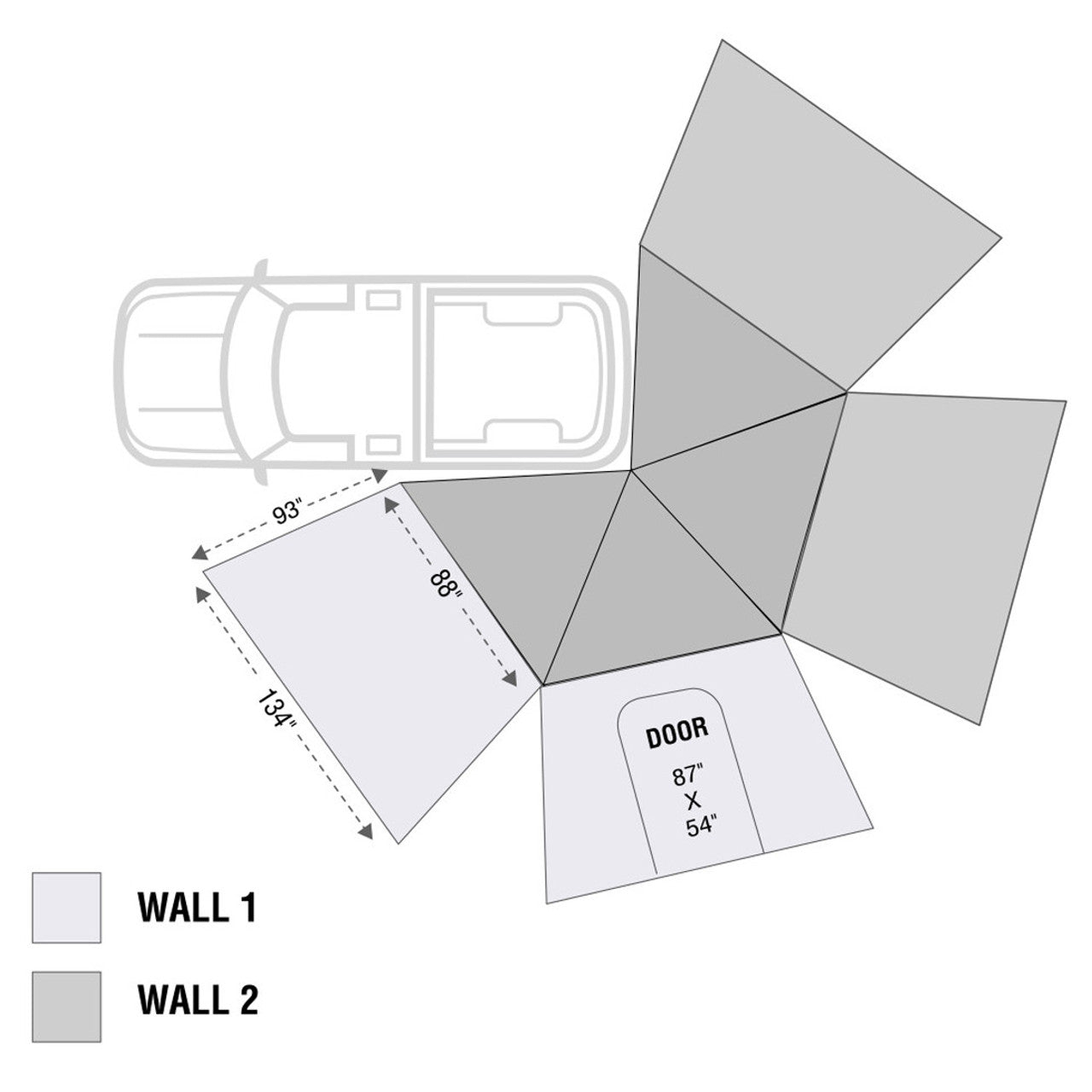 HD Nomadic 270 LT Awning Wall 2 - Driver Side