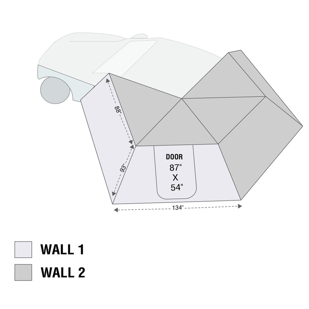 HD Nomadic 270 LT Awning Wall 1 - Driver Side