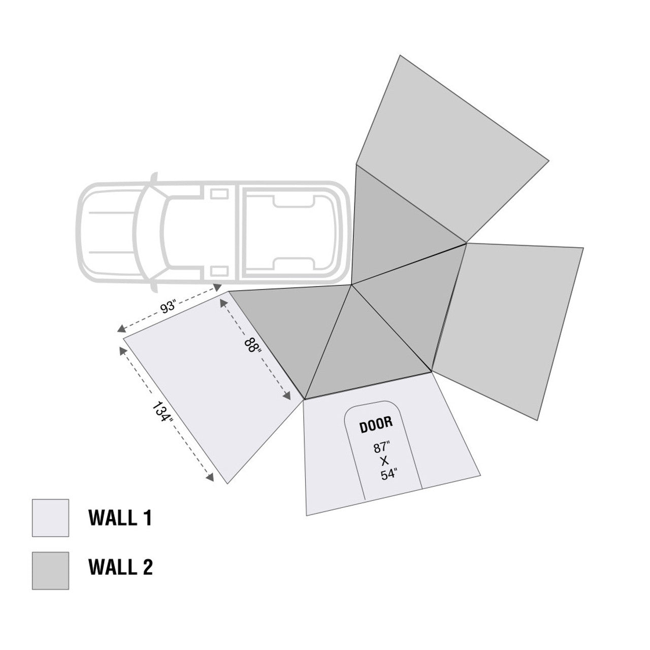 HD Nomadic 270 LT Awning Wall 1 - Driver Side