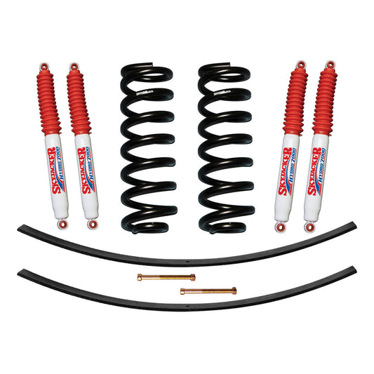 Suspension Lift Kit w/Shock 1.5-2 Inch Lift Incl. Front Coil Springs Rear Add-A-Leafs Skyjacker