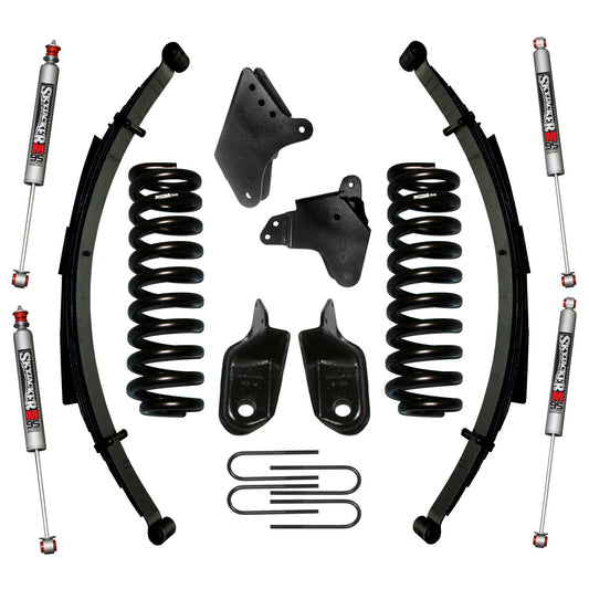 F-150 Suspension Lift Kit 80-96 Ford F-150 w/Shock M95 Performance Shocks 6 Inch Lift Incl. Front/Rear Springs Brackets Rear U Bolt Kit Skyjacker