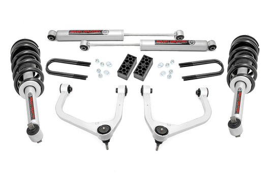 3.5 Inch Lift Kit - N3 Struts - Rear Mono Leaf - Chevy Silverado 1500 (22-24)