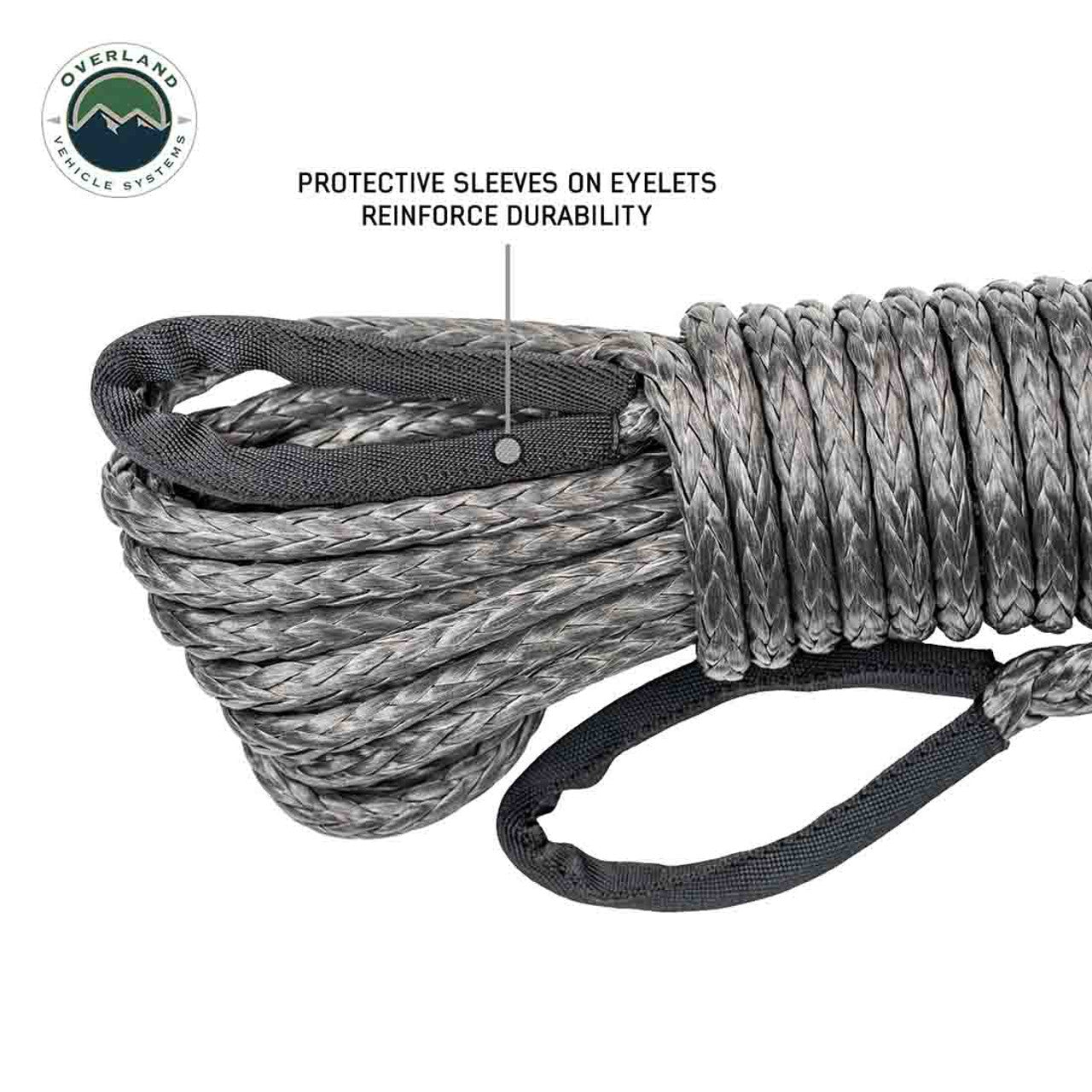 Brute Recovery Winch Line Extension 3/8" x 50' 20,000 LB. - Gray