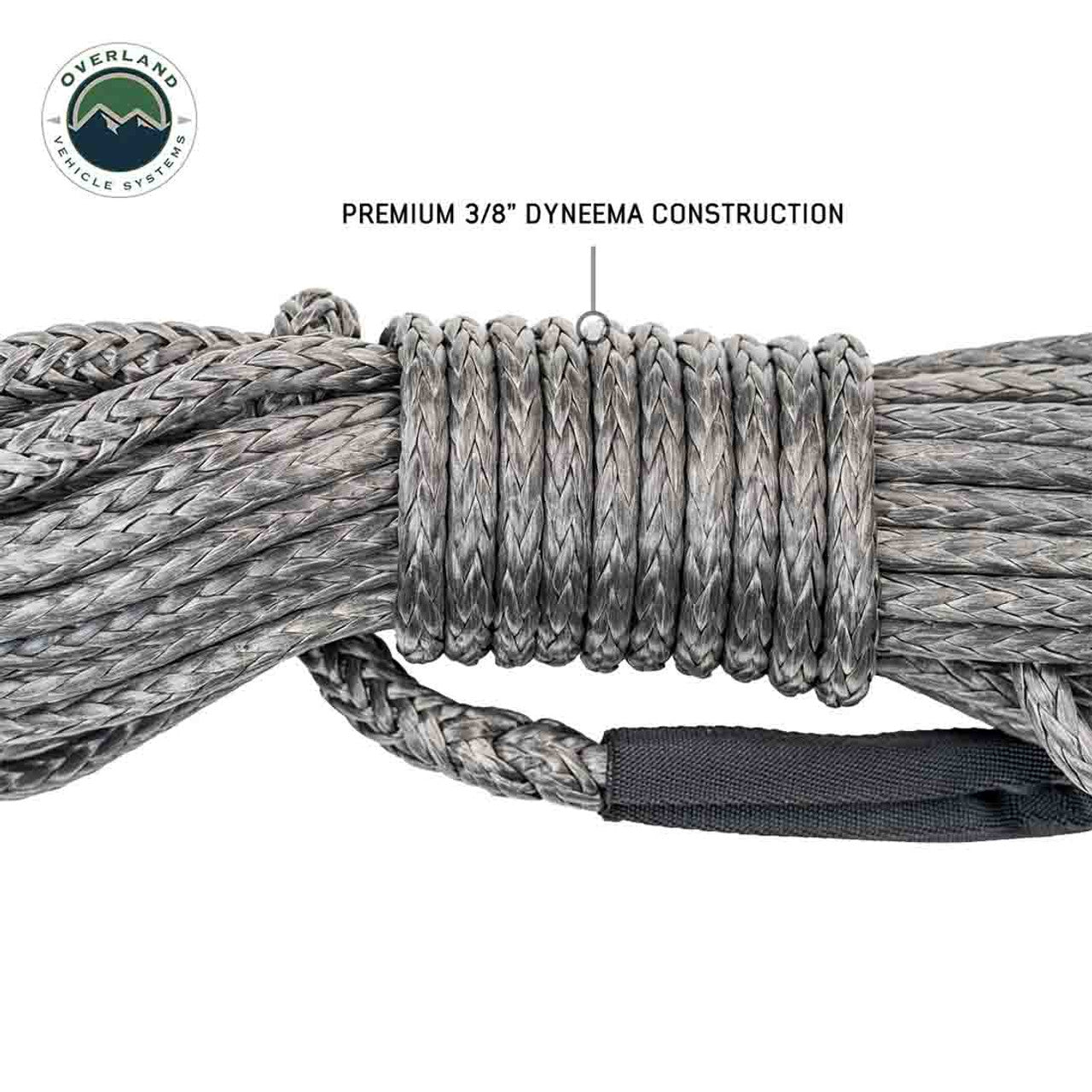 Brute Recovery Winch Line Extension 3/8" x 50' 20,000 LB. - Gray