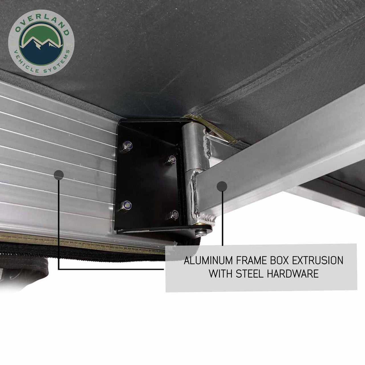 HD Nomadic 270 Passenger Side Awning with Bracket Kit for Mid - High Roofline Vans