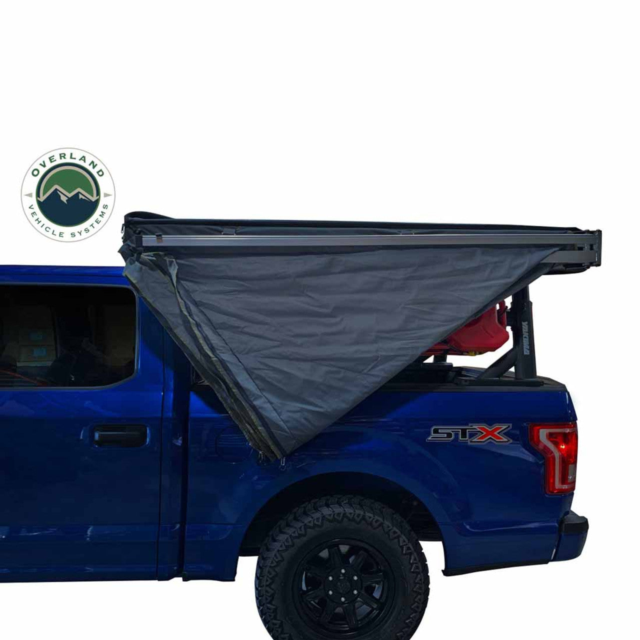 HD Nomadic 270 LT Awning - Driver Side - Dark Gray With Black Travel Cover Universal