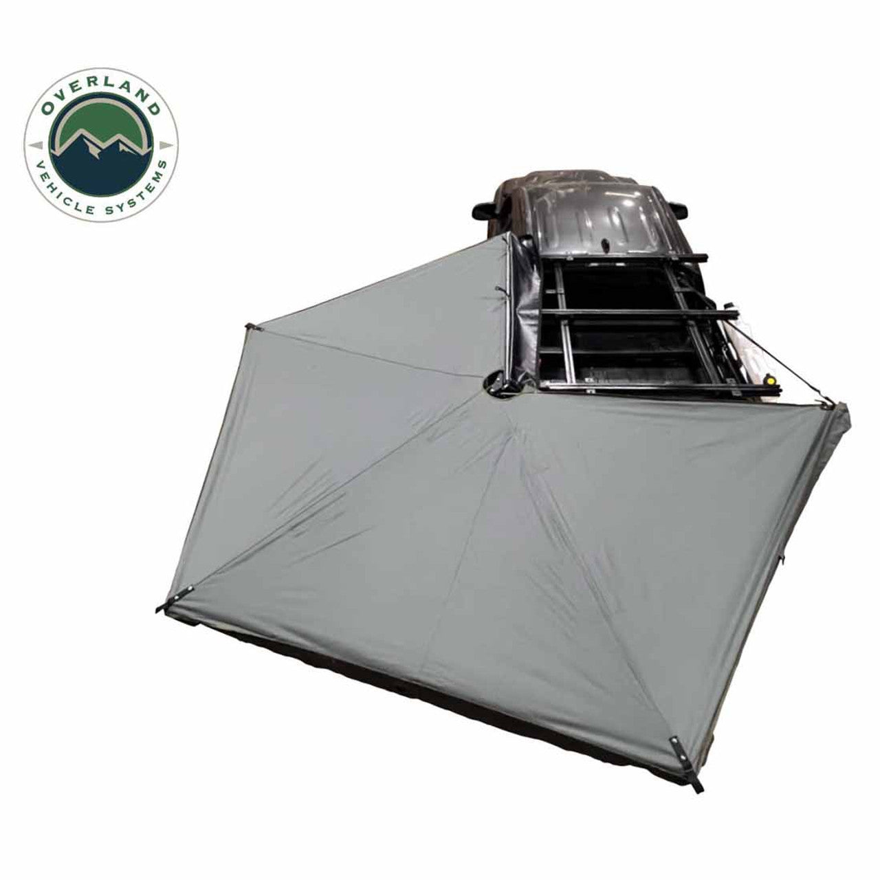 HD Nomadic 270 LTE Awning - Driver Side - Dark Gray with Black Travel Cover Universal