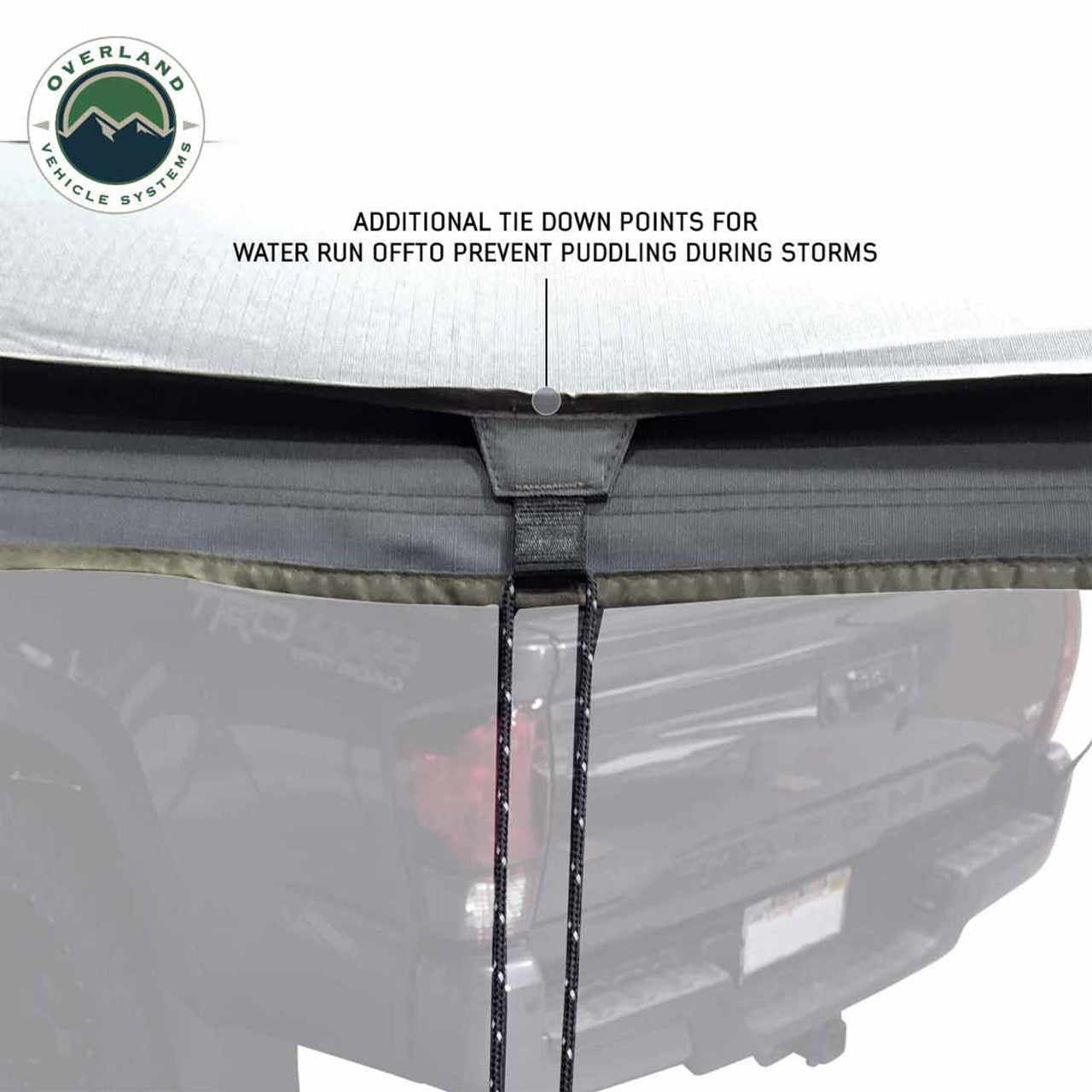 HD Nomadic 270 LTE Awning - Driver Side - Dark Gray with Black Travel Cover Universal