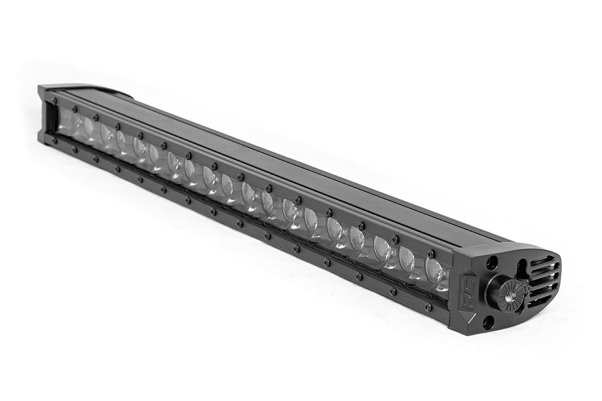 20 Inch Black Series LED Light Bar - Single Row - Cool White DRL