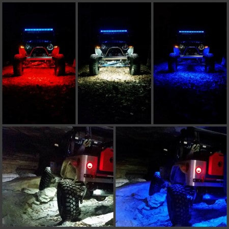 (TRUCK/JEEP) - RGB+W Standard Rock Light Kit