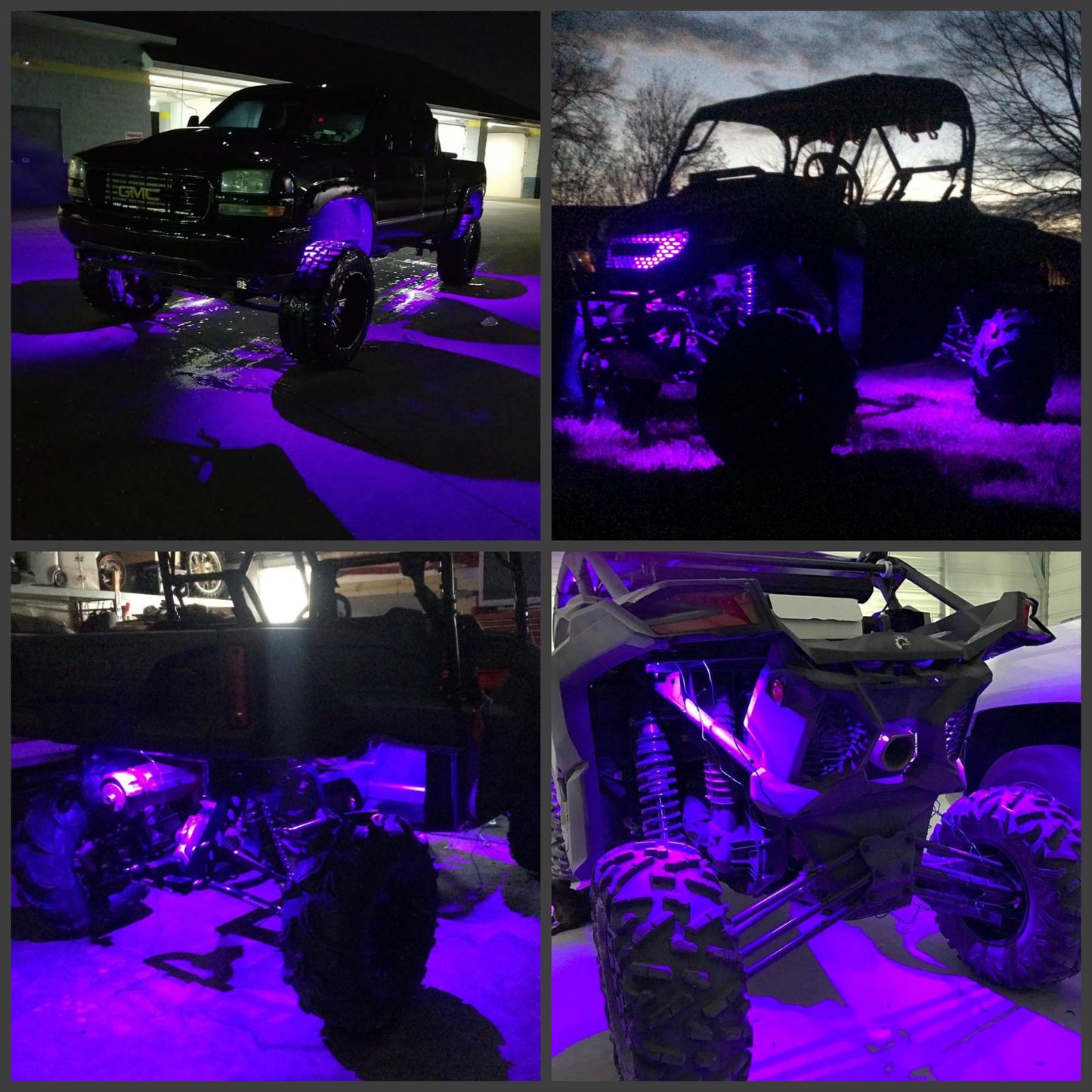 (TRUCK/JEEP) - 8w Single Color Rock Light Kit