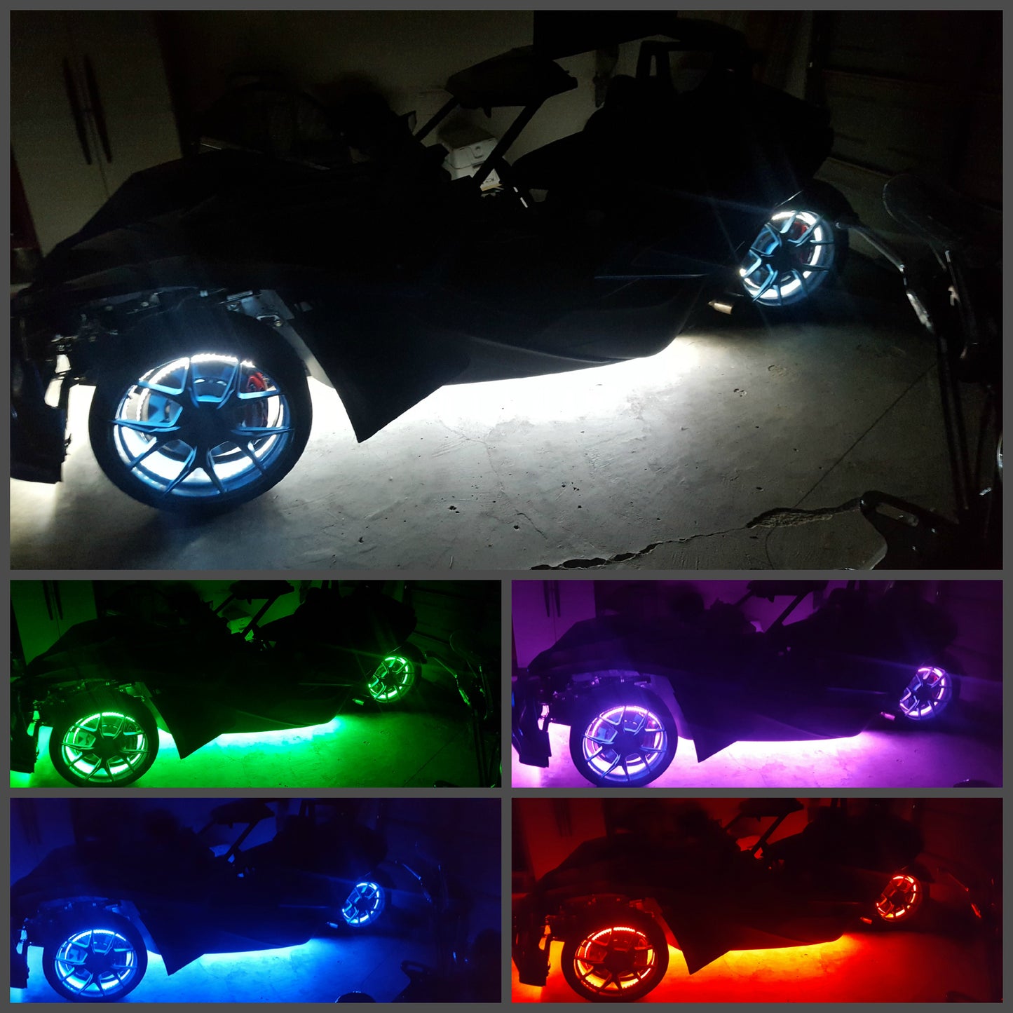 (RGB+W) LED Wheel Rings Set