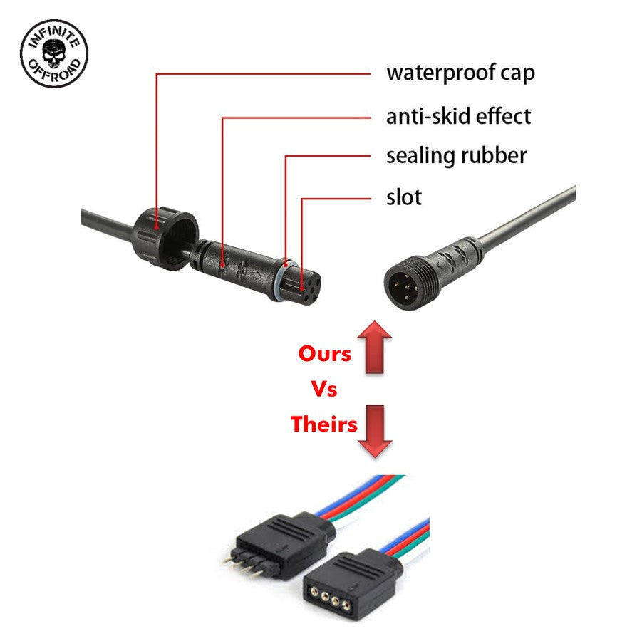 (Double Helix) Whips - Not Compatible With Rock Lights