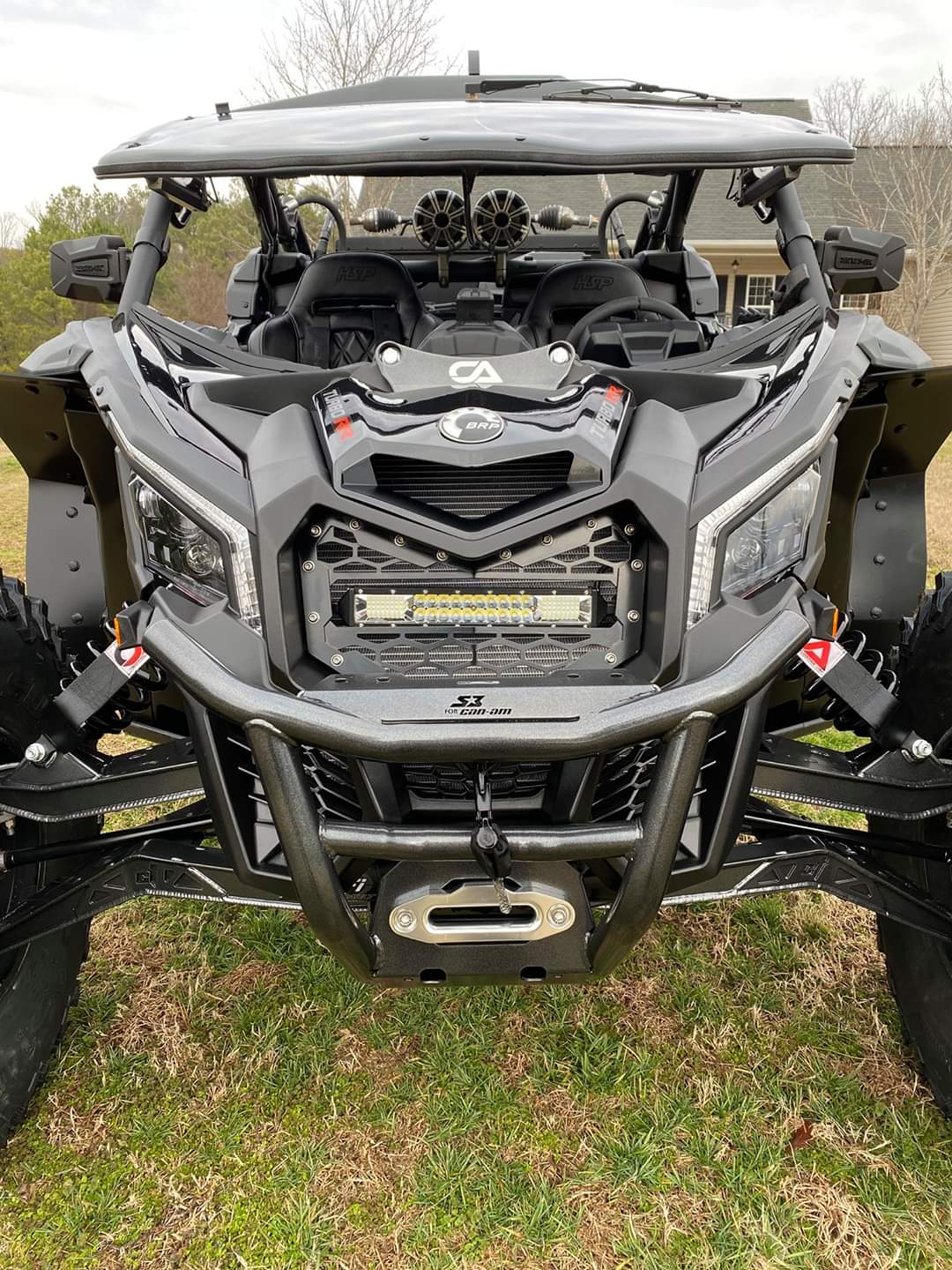 Can-Am Maverick X3 Grille w/ 102w Light Bar