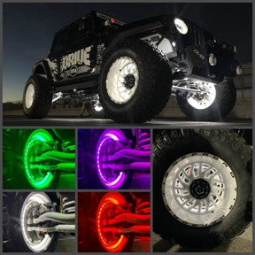 (RGB+W) LED Wheel Rings Set