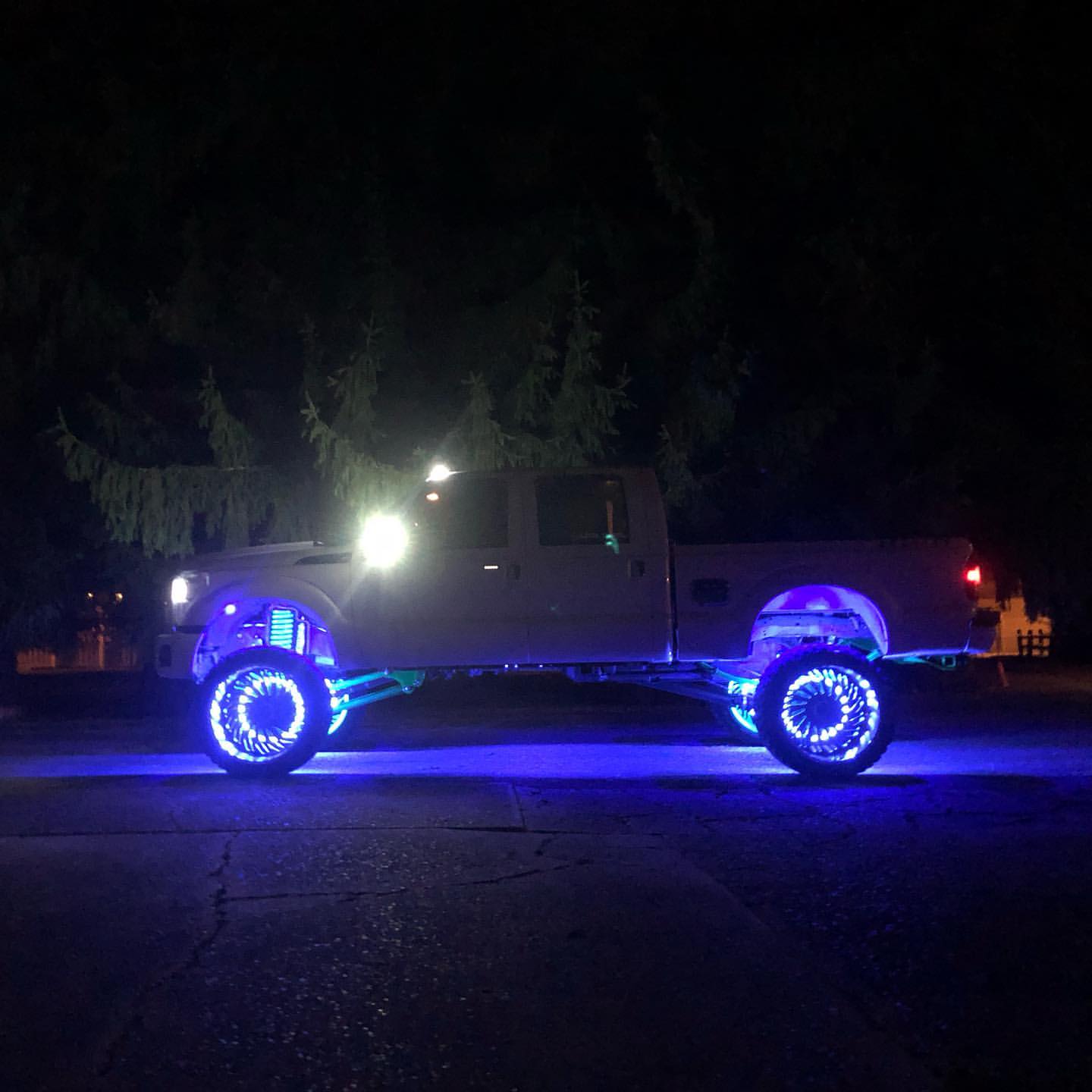 (RGB+W) LED Wheel Rings Set