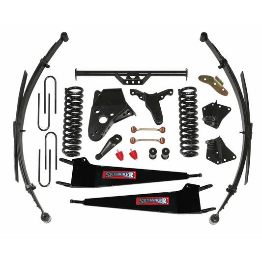 Bronco II Lift Kit 4 Inch Lift 84-90 Bronco II Includes Front/Rear Springs Radius Arm Brackets Pitman Arm Bump Stops Sway Bar End Links Rear U Bolt Kit Skyjacker