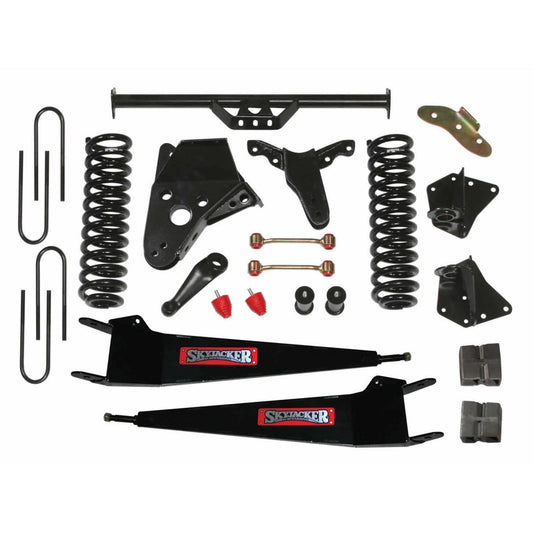 Bronco II Lift Kit 6 Inch Lift 84-90 Bronco II Includes Front Springs Radius Arm Brackets Pitman Arm Bump Stops Sway Bar End Links Rear U Bolt Kit Rear Blocks Skyjacker